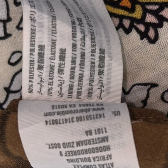 Abercrombie & Fitch Women’s Size 8 Brown Mini Skirt Embroidered Faux Suede Fall - Picture 3 of 10